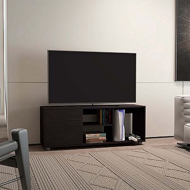 Penndel Tv Stand, 1 Door, 4 Shelves, 55" TV Capacity