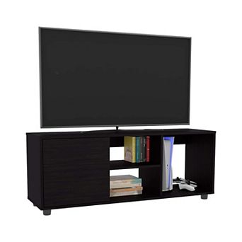 Penndel Tv Stand, 1 Door, 4 Shelves, 55" TV Capacity