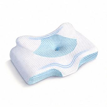 Memory Foam Pillow for Neck Pain Relief, Adjustable Orthopedic Support, Side/Back Sleepers