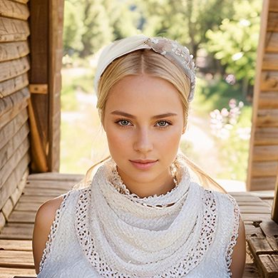 1 Pc Cute Mesh Cross Headband Headbands for Women