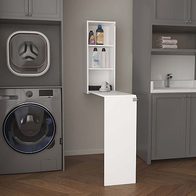 Rupert Folding Table, 3 Shelves