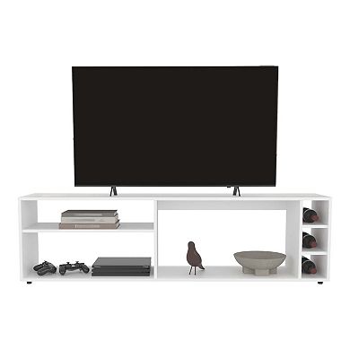 Weir Tv Stand, 6 Shelves, 60" TV Capacity,