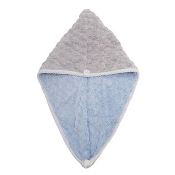 1 pc Water-absorbent Double Layer Hair Towel for Bathroom Hotel