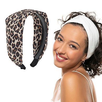 Cute Leopard Print Wide Side Headbands for Women 1 Pc