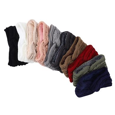 Comfortable Headband Cross Cable Knitted Headband 1 Pc