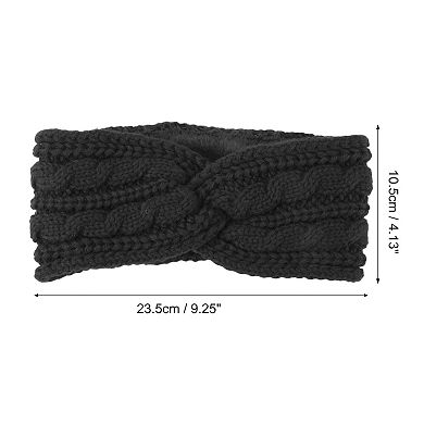 Comfortable Headband Cross Cable Knitted Headband 1 Pc