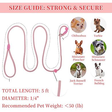 No-Pull Dog Leash with Comfortable Rope Design for Dogs 1 Pc