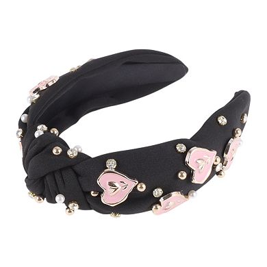 Faux Diamond Heart Headband for Women 1 Pc