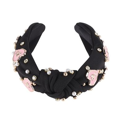 Faux Diamond Heart Headband for Women 1 Pc