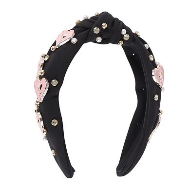 Faux Diamond Heart Headband for Women 1 Pc