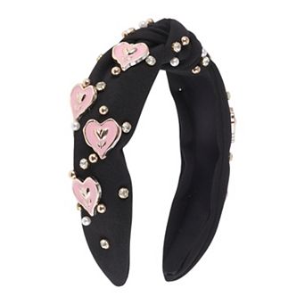 Faux Diamond Heart Headband for Women 1 pc