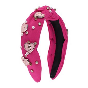 Faux Diamond Heart Headband for Women 1 pc