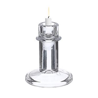Vintage Crystal Candle Holder, French Nordic Diamond Glass Tealight Holder for Wedding Centerpiece