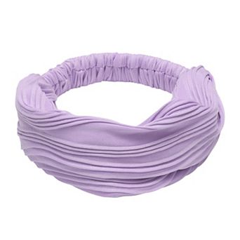 Wide Solid Texture Headband for Women 1 pc