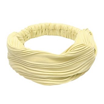 Wide Solid Texture Headband for Women 1 pc