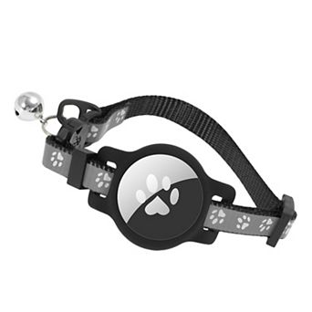Reflective Collar with Bell Breakaway Cat Collar Holder for AirTag 1 pc
