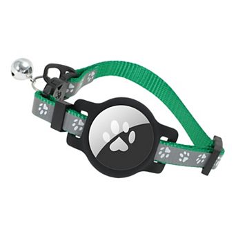 Reflective Collar with Bell Breakaway Cat Collar Holder for AirTag 1 pc