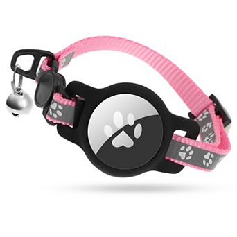Reflective Collar with Bell Breakaway Cat Collar Holder for AirTag 1 pc