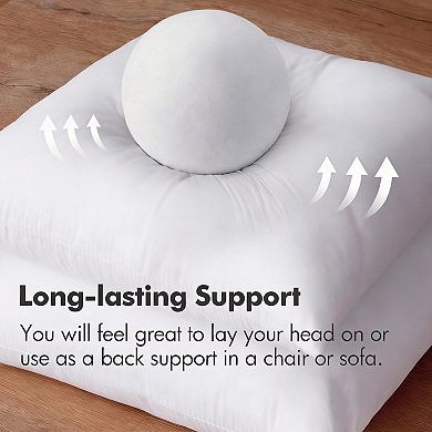 Premium 7D Fiber Pillow Insert, 12x20 inch, Soft Supportive Decorative