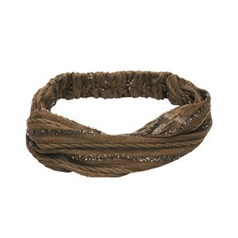 Stripes Wide Lace Headband for Women 1 pc