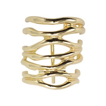 Irregular Hollow U-shaped Ponytail Buckle Hair Clip for Women 1 pc
