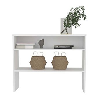 Saxman Library Desk with 2 Shelves and 2 Legs