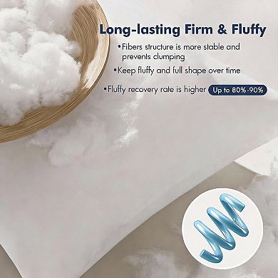 "12x20" 99% Virgin Fiber Filling Pillow Inserts Pack of 2