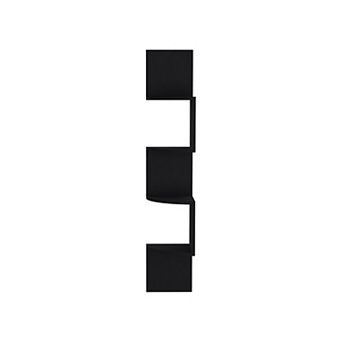 Roy Corner Floating Shelf, Modern 4 tier Display