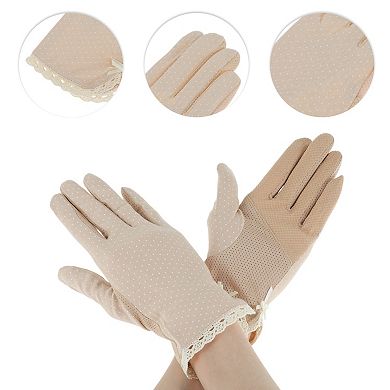 Bow Sunblock Gloves for Women 1 Pair