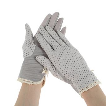 Bow Sunblock Gloves for Women 1 Pair