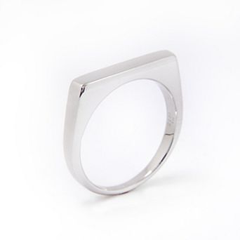 Belinda Jewelz Polished Sterling Silver Brick Stacking Ring