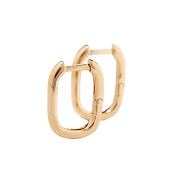 Belinda Jewelz 18k Gold Plated Vermeil Small U-Shaped Huggie Hoop Earrings