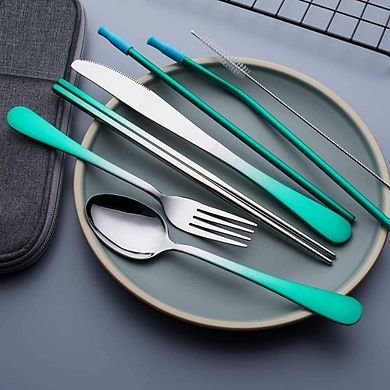 Gradient Travel Utensils With Case
