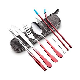 Gradient Travel Utensils With Case