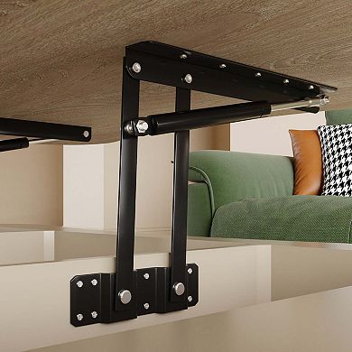 Lift-Top Coffee Table with Hidden Storage for Work and Everyday Living
