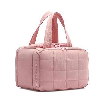 Puffy Wide-Open Quilted Toiletry Bag
