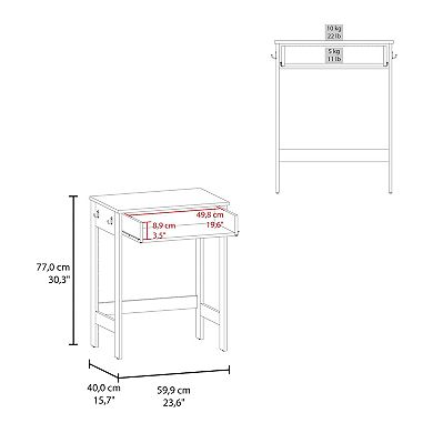 Yaak Desk, 1 Drawer, 4 Legs