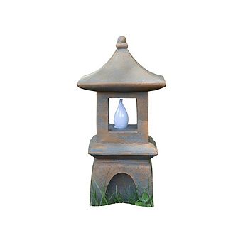 Pagoda Statue Solar Garden Lantern - 1 piece