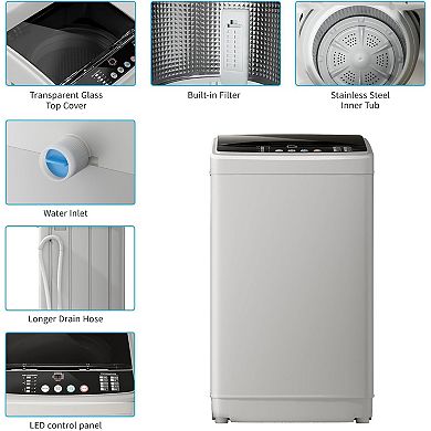 19 lbs Compact Washer And 13lbs Dryer Combo Set