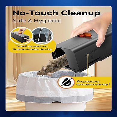 Electric Rat Traps Indoor for Home with Anti-Escape Baffle for Indoor Use