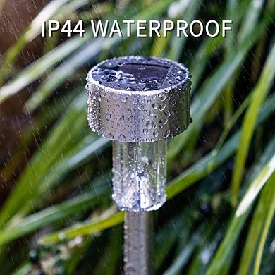 Stainless Steel Waterproof Solar Light - 12 pieces