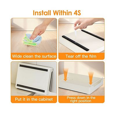 Pull-Out Cabinet Organizer Stick-On Slide Shelf