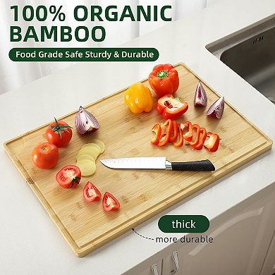 24x16 Inch Large Bamboo Cutting Board