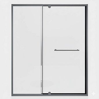 60" x 72" Walk-In Pivot Shower Door with 1/4" Tempered Glass