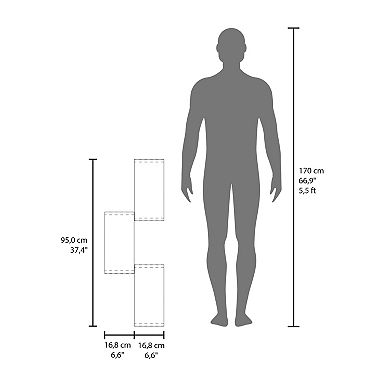 Olean Wall Shelf, 3 Shelves