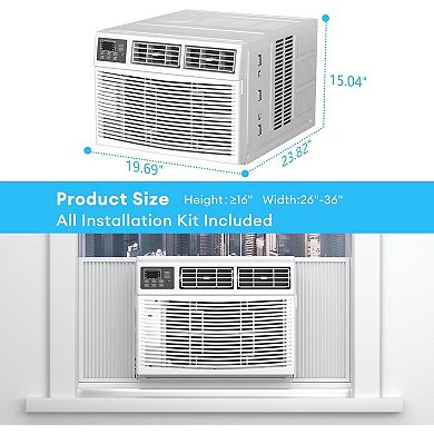 12,000 BTU Window Air Conditioner With Remote Control