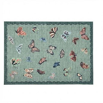 Area Rug, No Slip Washable Butterfly Pattern Rug for Living Room Bedroom Dining Room