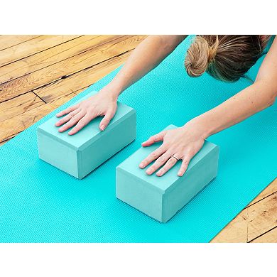 2-Pack Yoga Block Meditation Exercise Equipment for Yoga and Pilates 4" x 6"