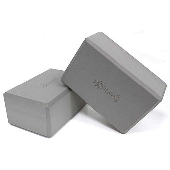 2-Pack Yoga Block Meditation Exercise Equipment for Yoga and Pilates 4" x 6"