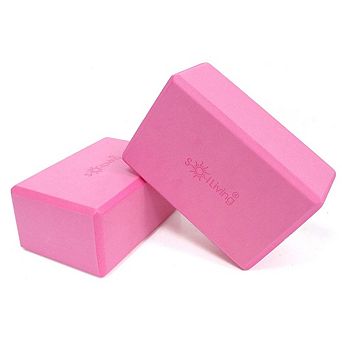 2-Pack Yoga Block Meditation Exercise Equipment for Yoga and Pilates 4" x 6"